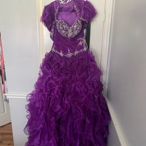 Quinceañera dress purple